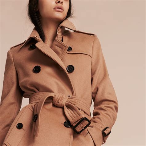 burberry coat pure cashmere camel second hand|Burberry cashmere coat women's.